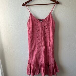 House of Harlow 1960 Pink Ruffled Sundress